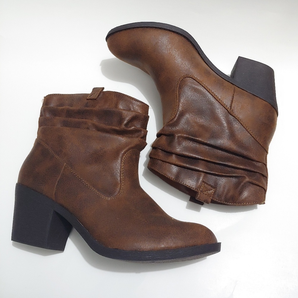 Brown Mid Ankle Boots